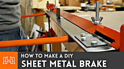 how to use a break to make a metal box|how to fold sheet metal box.